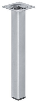 Nábytková noha, s deskou, bez výškového nastavení, s plastovým kluzákem