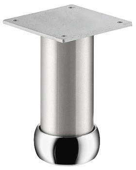 Nábytková noha, S deskou, s výškovým nastavením, hliník