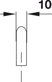 Nábytková úchytka, Häfele Déco, nerez