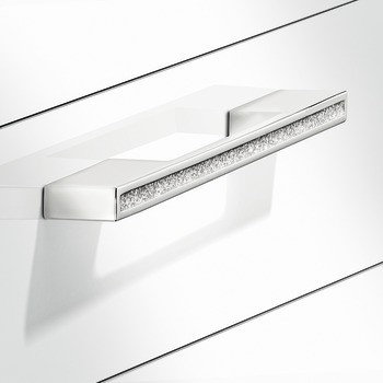 Nábytková úchytka, madlo, zinková slitina, s třpytivou vložkou, Häfele Déco