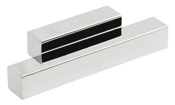 Nábytková úchytka, prstová úchytka, hliník, hranatá, Häfele Déco H1355