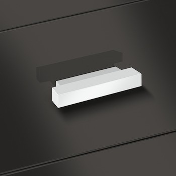 Nábytková úchytka, prstová úchytka, hliník, hranatá, Häfele Déco H1355