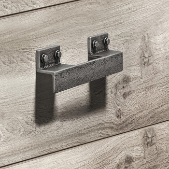 Nábytková úchytka, úchytka se soklem, zinková slitina, Häfele Déco