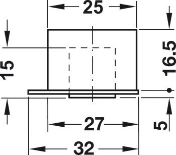 Nábytkové kolečko, nosnost 15/45 kg, s funkcí brzdy, pevné