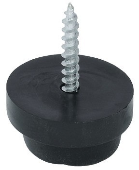 Nábytkový kluzák, plast, výška 10 mm, se šroubem