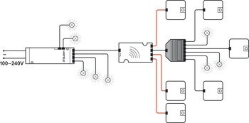 Nábytkový zámek, EFL 51, síťově napájený zámek