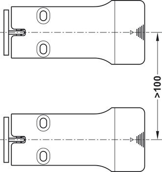 Nábytkový zámek, Häfele Dialock EFL 30, zámek provozovaný na baterii
