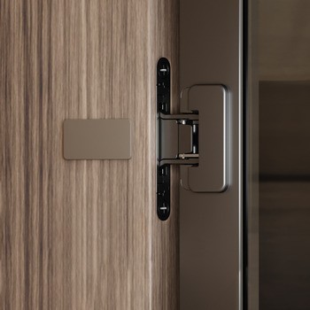 Nábytkový závěs, 94°, pro dveře s hliníkovým rámem, pro skrytou montáž