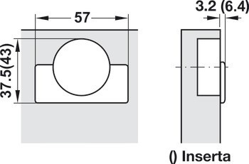 Nábytkový závěs, Blum Clip Top 110°, plně naložená montáž, včetně nebo bez automatické zavírací pružiny