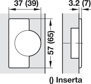 Nábytkový závěs, Blum Clip Top 95°, včetně nebo bez automatické zavírací pružiny