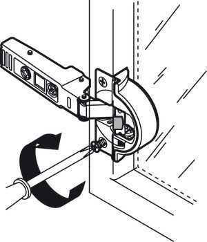 Nábytkový závěs, Clip Top Blumotion 95°, plně naložená montáž, pro úzké rámy