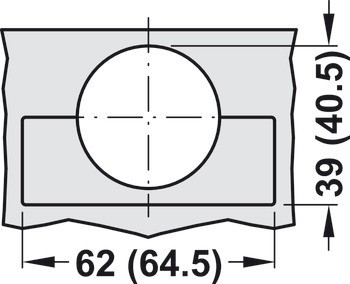 Nábytkový závěs, Grass Tiomos 155°, plně naložená montáž