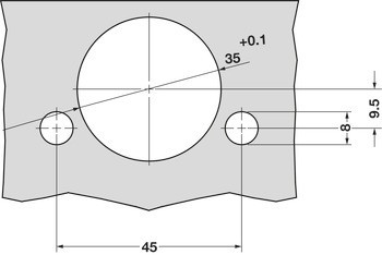 Nábytkový závěs, Grass Tiomos 155°, plně naložená montáž