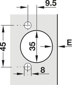 Nábytkový závěs, Häfele Metalla 510 A/SM 110°, plně naložená montáž