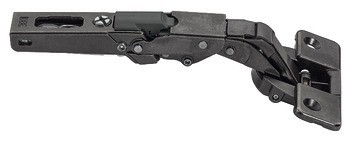 Nábytkový závěs, Häfele Metalla 510 A/SM 110°, pro falcové a profilové dveře, plně naložená montáž