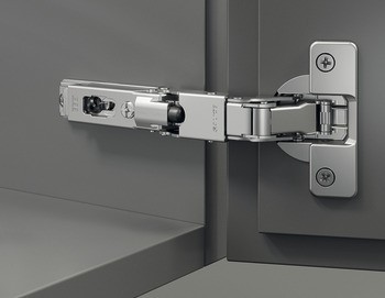 Nábytkový závěs, Häfele Metalla 510 A/SM 110°, pro falcové a profilové dveře, plně naložená montáž