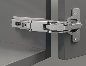 Nábytkový závěs, Häfele Metalla 510 Push A/SM 165°, plně naložená montáž
