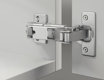Nábytkový závěs, Häfele Metallamat A/SM 175°, polonaložená montáž/oboustranná montáž
