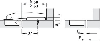 Nábytkový závěs, Häfele Metallamat A/SM 92°