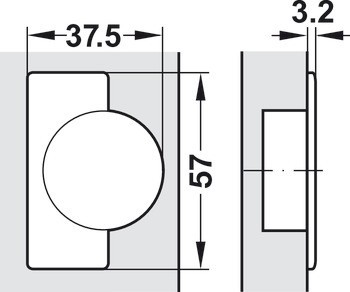 Nábytkový závěs, Modul Blumotion 95°, pro aplikace do slepého rohu