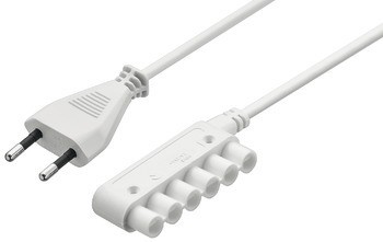 Napájecí kabel, S 6cestným HV rozbočovačem, systém minizástrček 230 V