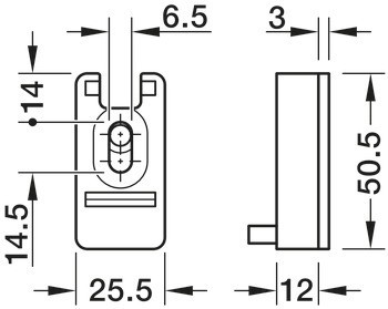 Napojení na stěnu, Häfele Versatile pro L-montáž a rámovou konstrukci