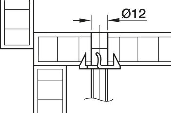 Narážecí matice, S vnitřním závitem, ocel