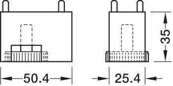 Nastavitelná noha, Häfele Versatile pro systém jednoduchých stojen