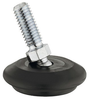 Nastavitelná noha s kluzákem, se závitovým šroubem