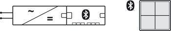 Nástěnné tlačítko, Häfele Connect Mesh, 4cestný