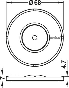 Nástěnný držák, pro Nimbus Winglet CL