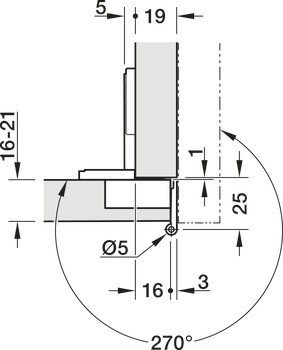 Objektový závěs, Model 2000 SM, plně naložená montáž