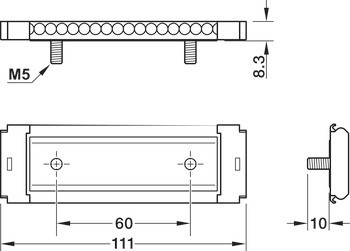 Obnovovací kuličkový vozík, pro lineární výsuvy 0115RC, Accuride