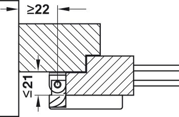 Ochrana závěsu, FAS 97, Abus, 144 mm