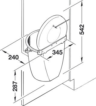 Odpadkové koše, 11 litrů