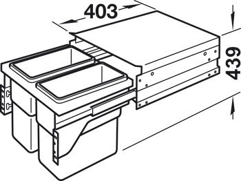 Odpadkové koše, Hailo Euro Cargo-S 3610