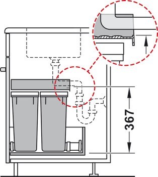 Odpadkové koše, Häfele
