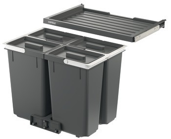 Odpadkové koše, 4 x 12 litrů, Häfele