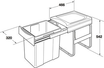 Odpadkové koše, Hailo Easy Cargo 42