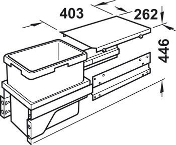 Odpadkové koše, Hailo Euro Cargo-S 3610