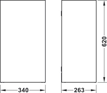 Odpadkový koš na papírové ručníky, Hewi 900.05.003XA
