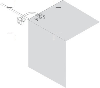 Omezovač úhlu otevření, ocel, délka 150 mm