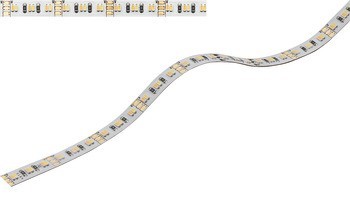 Osvětlovací LED páska, Häfele Loox5 LED 2070, 12 V, 8 mm, 3pólové (tunable white), 2 x 120 LED/m, 9,6 W/m, IP20