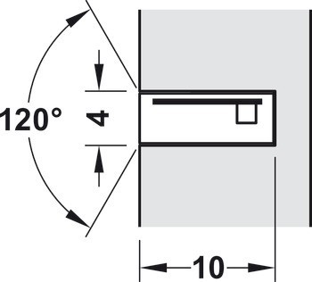 Osvětlovací LED páska se silikonovým pouzdrem, Häfele Loox5 LED 2099, 12 V, 2pólové (jednobarevné), boční paprsek, do drážky 4 x 10 mm, 120 LED/m, 9,6 W/m, IP44