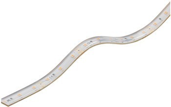 Osvětlovací LED páska v silikonovém pouzdru, Häfele Loox5 LED 2063, 12 V, 8 mm, 2pólové (jednobarevné), do drážky 10 x 4,8 mm, 60 LED/m, 4,8 W/m, IP44