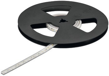 Osvětlovací LED páska v silikonovém pouzdru, Häfele Loox5 LED 3046, 24 V, 8 mm, 2pólové (jednobarevné), do drážky 10 x 4,8 mm, 120 LED/m, 9,6 W/m, IP44
