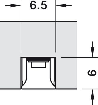 Osvětlovací LED páska v silikonovém pouzdru, Häfele Loox5 LED 3084, 24 V, 6,5 x 6 mm, 2pólové (jednobarevné), 320 LED/m, 9,6 W/m, IP44
