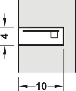 Osvětlovací LED páska v silikonovém pouzdru, Häfele Loox5 LED 3099, 24 V, 2pólové (jednobarevné), boční paprsek, do drážky 4 x 10 mm, 120 LED/m, 9,6 W/m, IP44