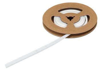 Osvětlovací LED páska v silikonovém pouzdru, Häfele Loox5 LED 3199, 24 V, 2pólové (tunable white 2vodičová technologie), boční vyzařování světla, do drážky 4 x 10 mm, 2 x 120 LED/m, 9,6 W/m, IP44