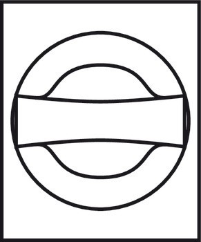 Otočná klička, pro vícebodové zámky s bezpečnostním závorovým zámkem